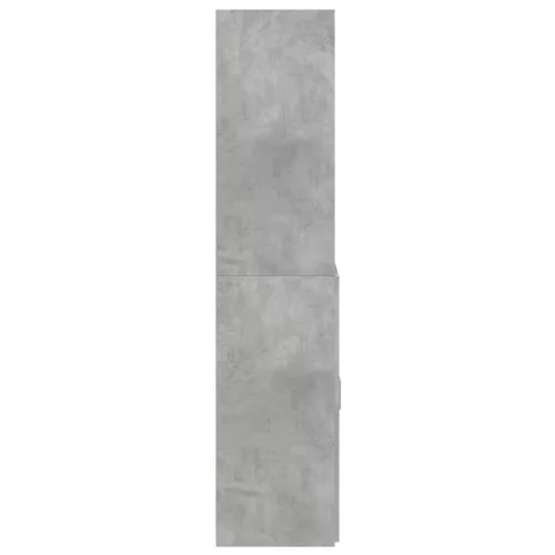  betonszürke szerelt fa magasszekrény 70 x 42,5 x 185 cm