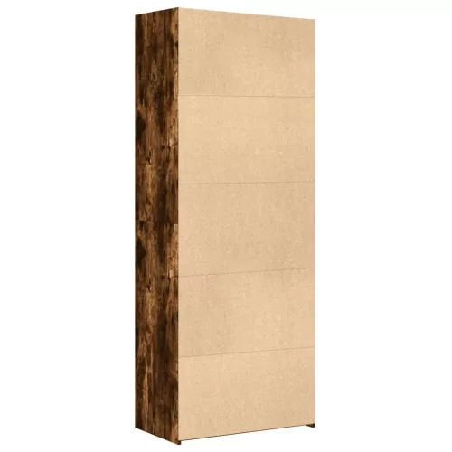  füstös tölgy színű szerelt fa magasszekrény 70 x 42,5 x 185 cm