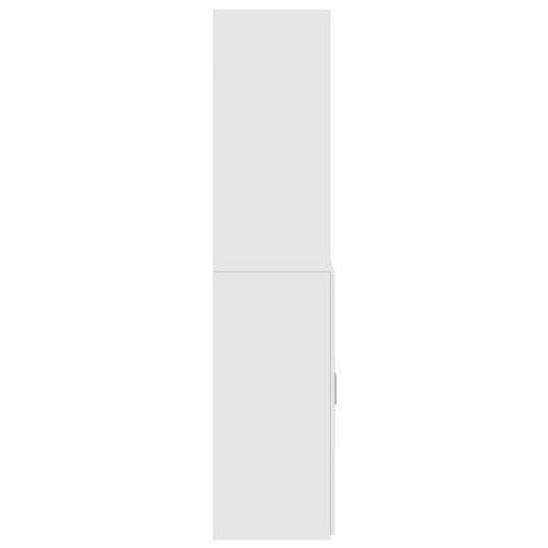  fehér szerelt fa magasszekrény 80 x 42,5 x 185 cm