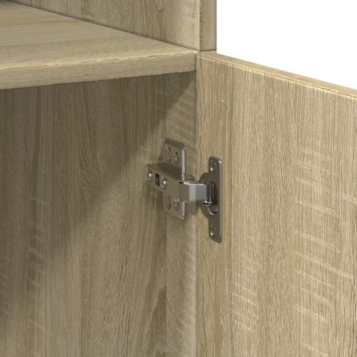  sonoma tölgy szerelt fa magasszekrény 80 x 42,5 x 185 cm