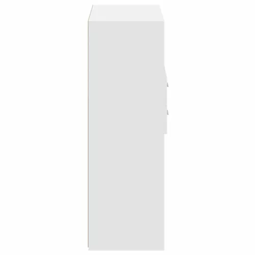  fehér szerelt fa magasszekrény 80 x 42,5 x 124 cm