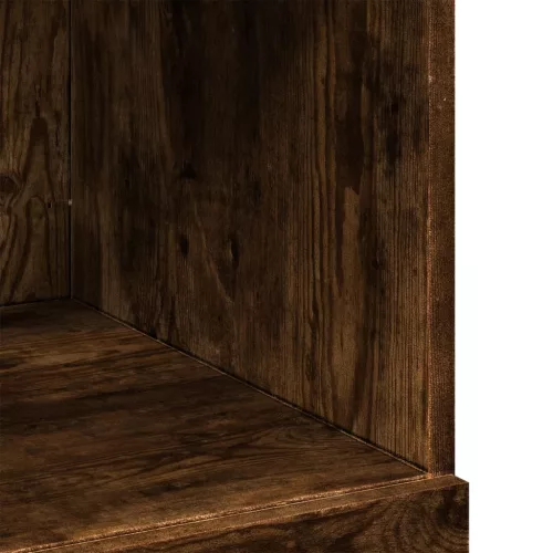  füstös tölgy színű szerelt fa magasszekrény 80 x 42,5 x 124 cm