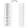  fehér szerelt fa magasszekrény 30 x 42,5 x 185 cm