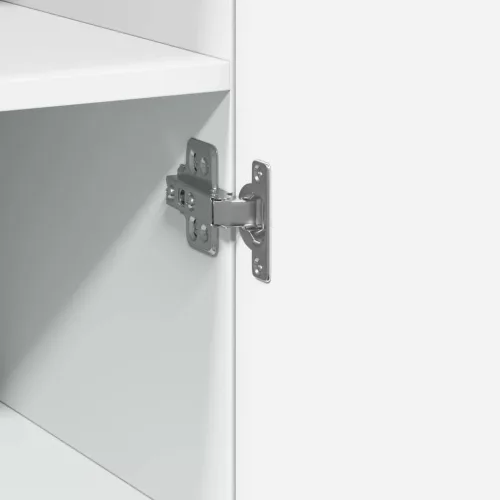  fehér szerelt fa magasszekrény 30 x 42,5 x 185 cm