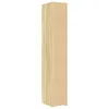  sonoma tölgy színű szerelt fa magasszekrény 30 x 42,5 x 185 cm