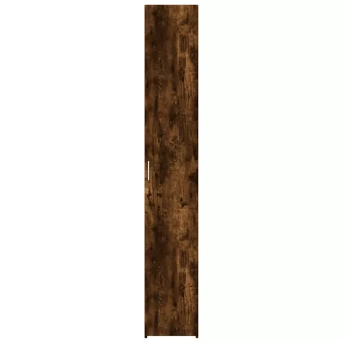  füstös tölgy színű szerelt fa magasszekrény 30 x 42,5 x 185 cm