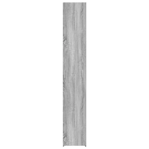  szürke sonoma színű szerelt fa magasszekrény 30 x 42,5 x 185 cm