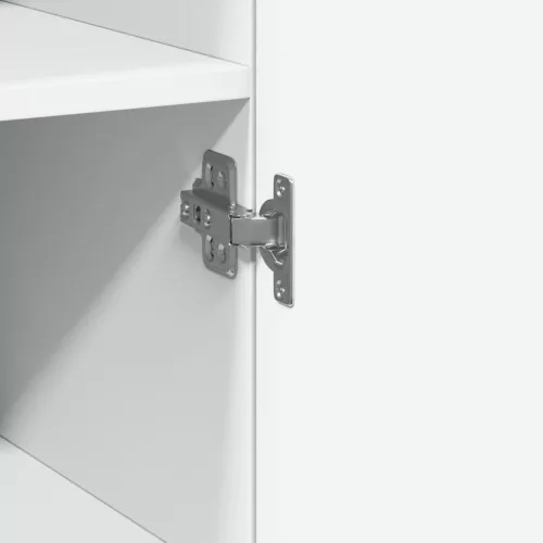  fehér szerelt fa magasszekrény 40 x 42,5 x 185 cm