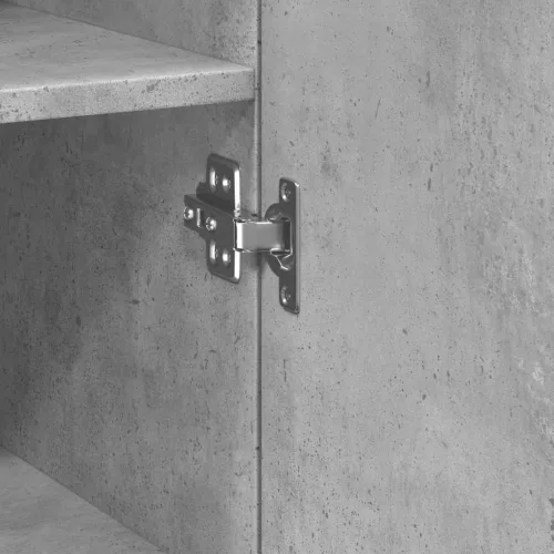  betonszürke szerelt fa magasszekrény 40x42,5x185 cm