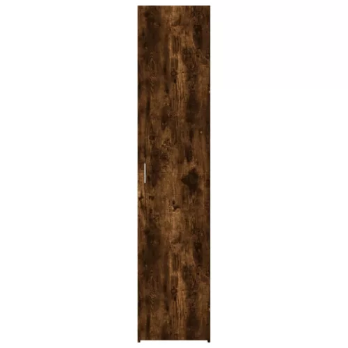  füstös tölgy színű szerelt fa magasszekrény 40 x 42,5 x 185 cm