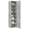  betonszürke szerelt fa magasszekrény 45 x 42,5 x 185 cm