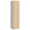  szürke sonoma színű szerelt fa magasszekrény 45 x 42,5 x 185 cm