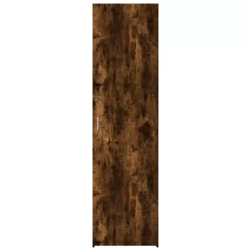  füstös tölgy színű szerelt fa magasszekrény 50x42,5x185 cm