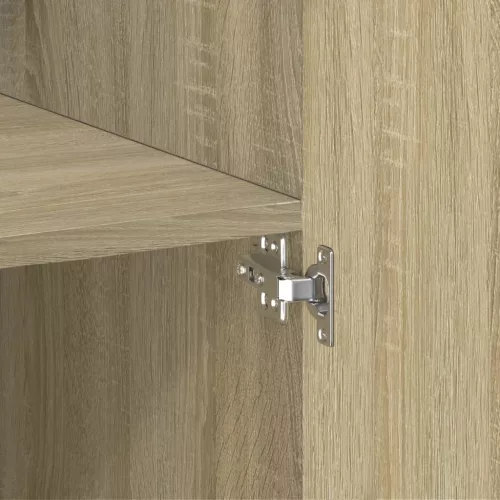  sonoma tölgy színű szerelt fa magasszekrény 70 x 42,5 x 185 cm