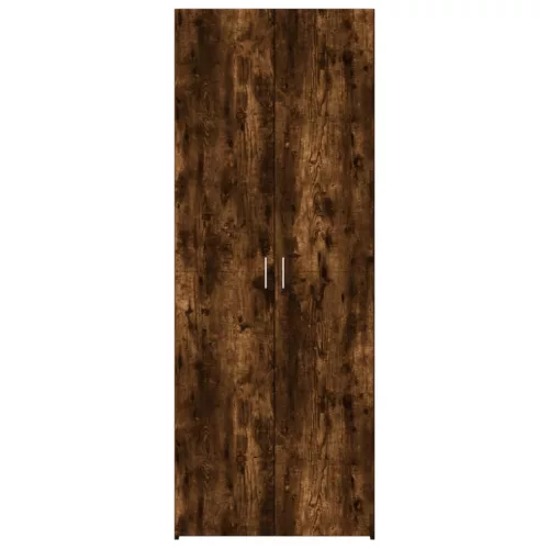  füstös tölgy színű szerelt fa magasszekrény 70 x 42,5 x 185 cm