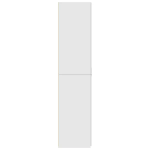  fehér szerelt fa magasszekrény 70 x 42,5 x 185 cm