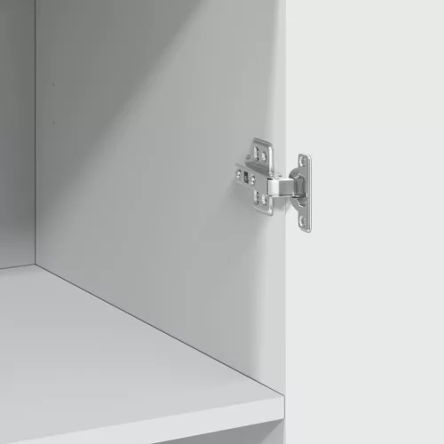  fehér szerelt fa magasszekrény 70 x 42,5 x 185 cm