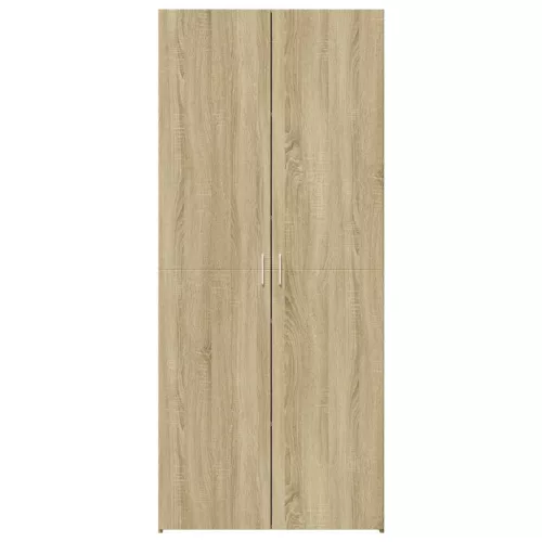  sonoma tölgy színű szerelt fa magasszekrény 70 x 42,5 x 185 cm