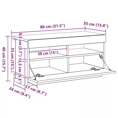  betonszürke szerelt fa magasszekrény 70 x 42,5 x 185 cm