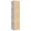 betonszürke szerelt fa magasszekrény 40x42,5x185 cm