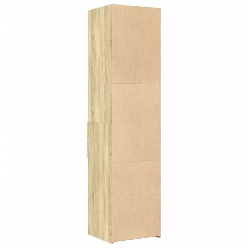  sonoma tölgy színű szerelt fa magasszekrény 45 x 42,5 x 185 cm