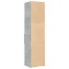  betonszürke szerelt fa magasszekrény 45 x 42,5 x 185 cm