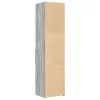  szürke sonoma színű szerelt fa magasszekrény 45 x 42,5 x 185 cm
