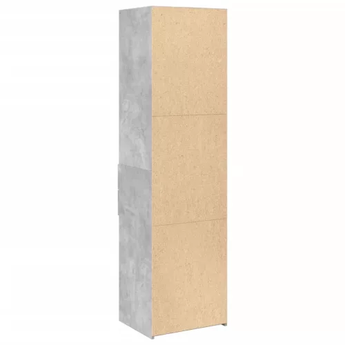  betonszürke szerelt fa magasszekrény 50x42,5x185 cm