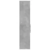  betonszürke szerelt fa magasszekrény 70 x 42,5 x 185 cm