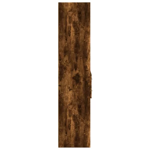  füstös tölgy színű szerelt fa magasszekrény 70 x 42,5 x 185 cm