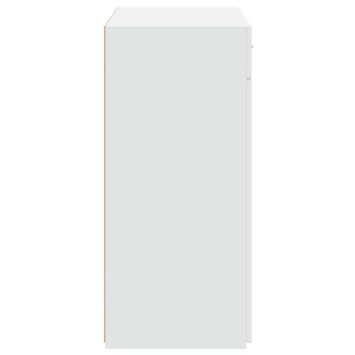  fehér szerelt fa tálalószekrény 80 x 42,5 x 93 cm