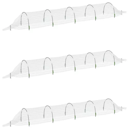  3 db üvegszál és polipropilén hálóalagút 1,5 x 5 m