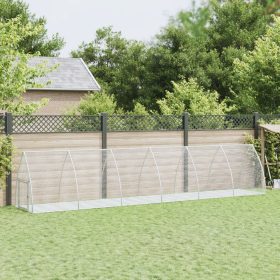  szürke horganyzott acél nyúlketrec 600 x 105 x 120 cm