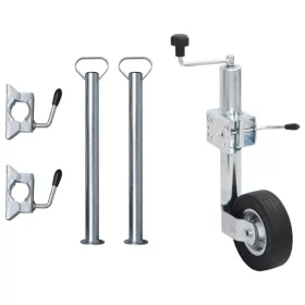    utánfutó támasztókerék 2 tartócsővel 3 osztott bilinccsel 60 mm