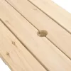  tömör fenyőfa piknikasztal napernyővel 4 gyereknek