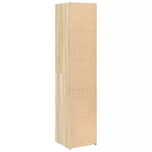  sonoma tölgy színű szerelt fa magasszekrény 40 x 41 x 185 cm