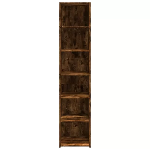  füstös tölgy színű szerelt fa magasszekrény 40 x 41 x 185 cm