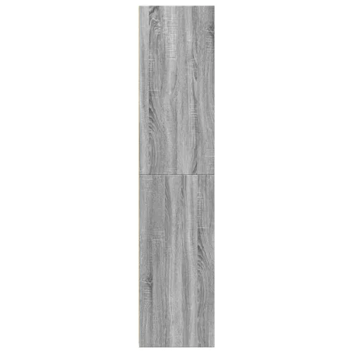  szürke sonoma színű szerelt fa magasszekrény 40 x 41 x 185 cm