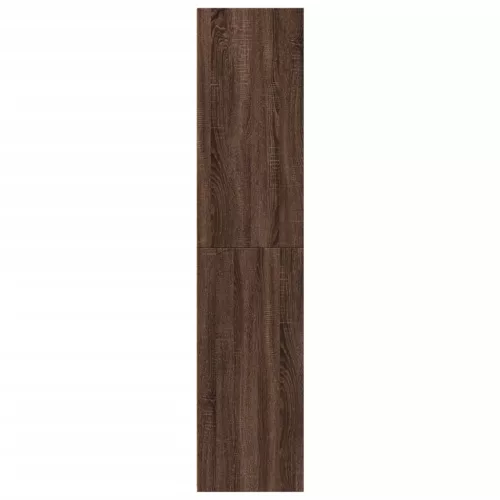  barna tölgy színű szerelt fa magasszekrény 40 x 41 x 185 cm