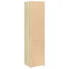  sonoma tölgy színű szerelt fa magasszekrény 45 x 41 x 185