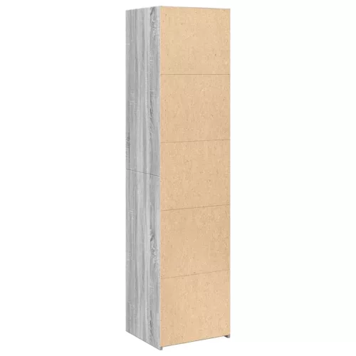  szürke sonoma színű szerelt fa magasszekrény 45 x 41 x 185