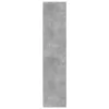  betonszürke színű szerelt fa magasszekrény 50 x 41 x 185