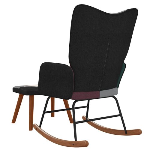  foltvarrott szövet hintaszék lábtartóval