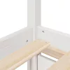  fehér tömör fenyőfa ágy matrac nélkül 135 x 190 cm