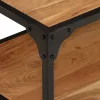  tömör akácfa dohányzóasztal 90 x 45 x 35 cm
