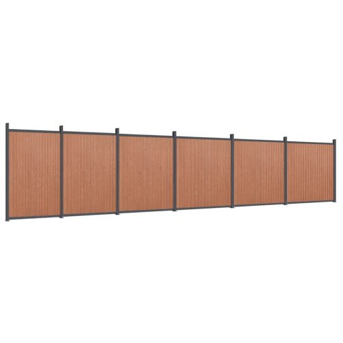  barna WPC kerítéspanel 1045 x 186 cm