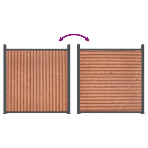  barna WPC kerítéspanel 1045 x 186 cm