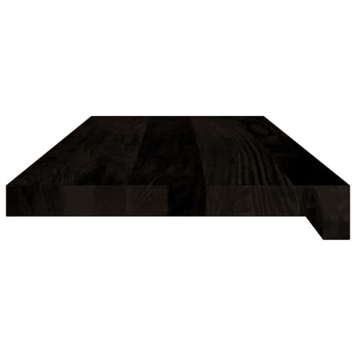  lépcsőfokok 12 db Sötétbarna 70x30x2 cm tömör fa tölgyfa