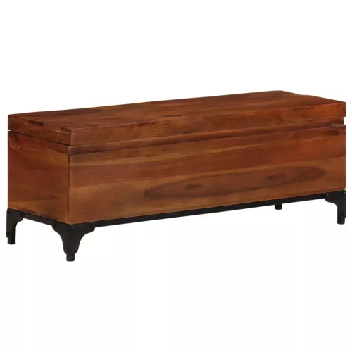  tömör akácfa tárolóláda 110 x 35 x 41 cm 