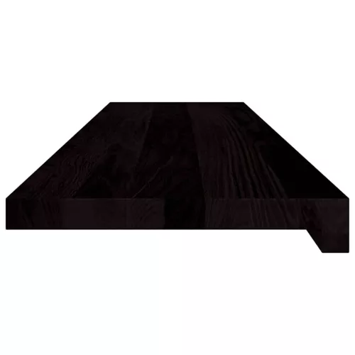  lépcsőfokok 2 db Sötétbarna 100x30x2 cm tömör fa tölgyfa